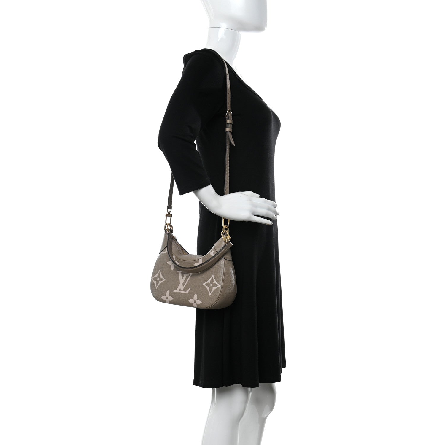 Louis Vuitton Empreinte Monogram Giant Bagatelle NM Tourterelle Creme 2 of 8