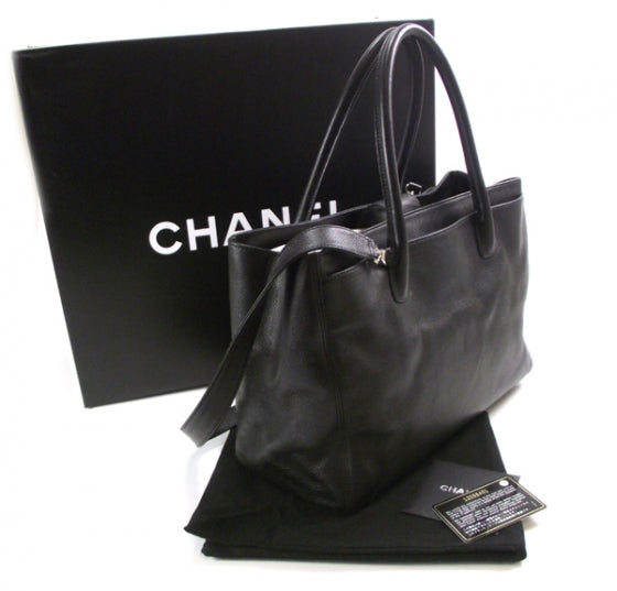 Chanel Caviar Cerf Shopper Tote Black 3 of 14