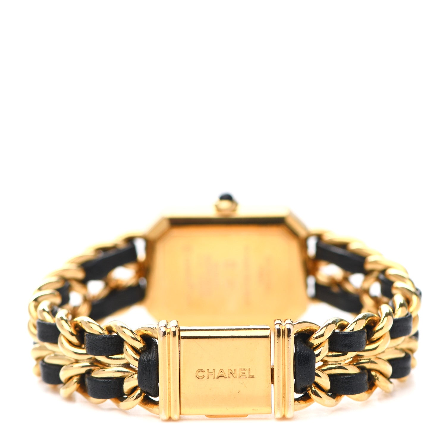 Chanel Stainless Steel Lambskin 20mm Chain Premiere Quartz Watch Gold M 3 of 4