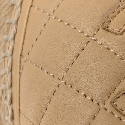 Chanel Lambskin Quilted CC Espadrilles 39 Beige 11 of 12