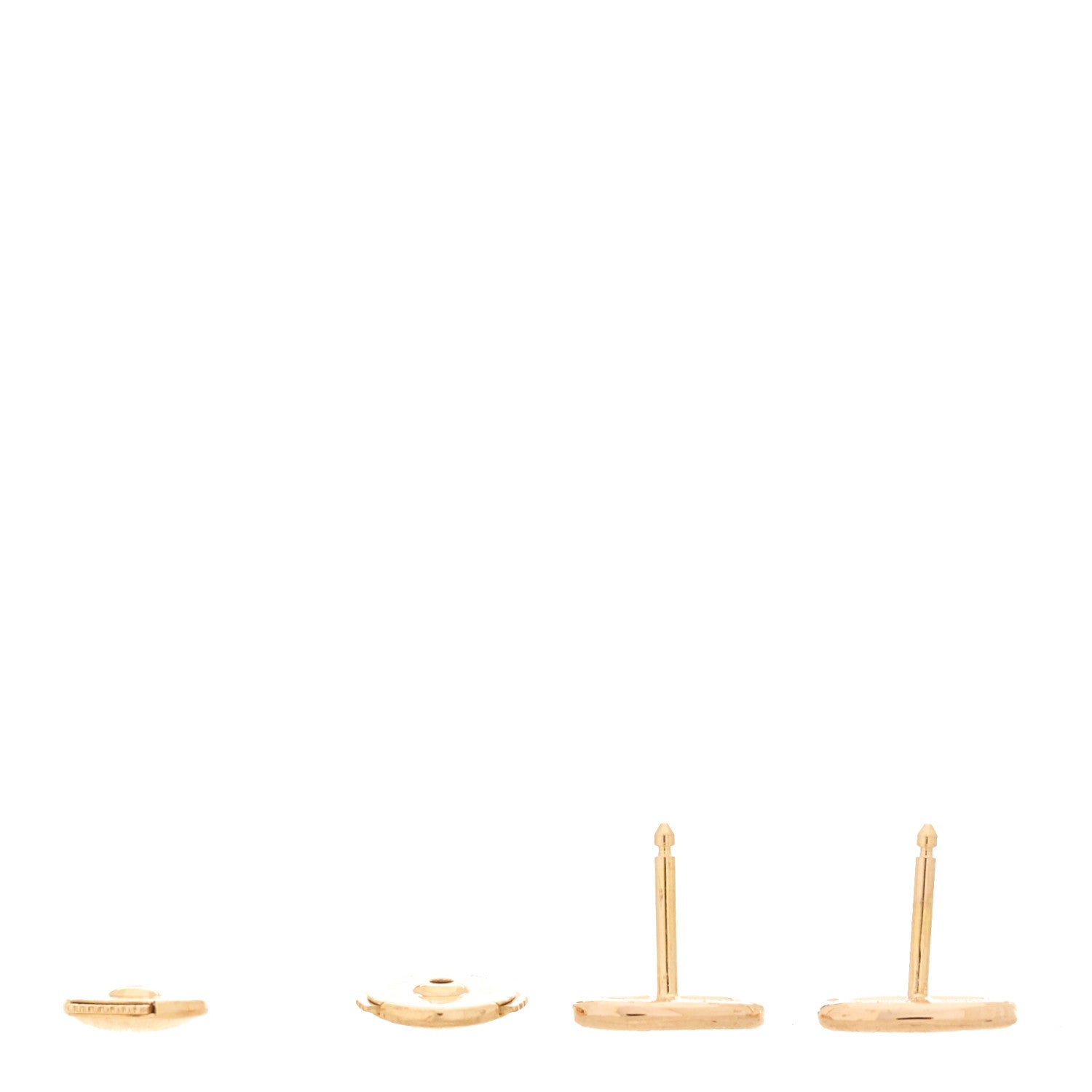 Hermes 18K Rose Gold TPM Farandole Stud Earrings 3 of 5