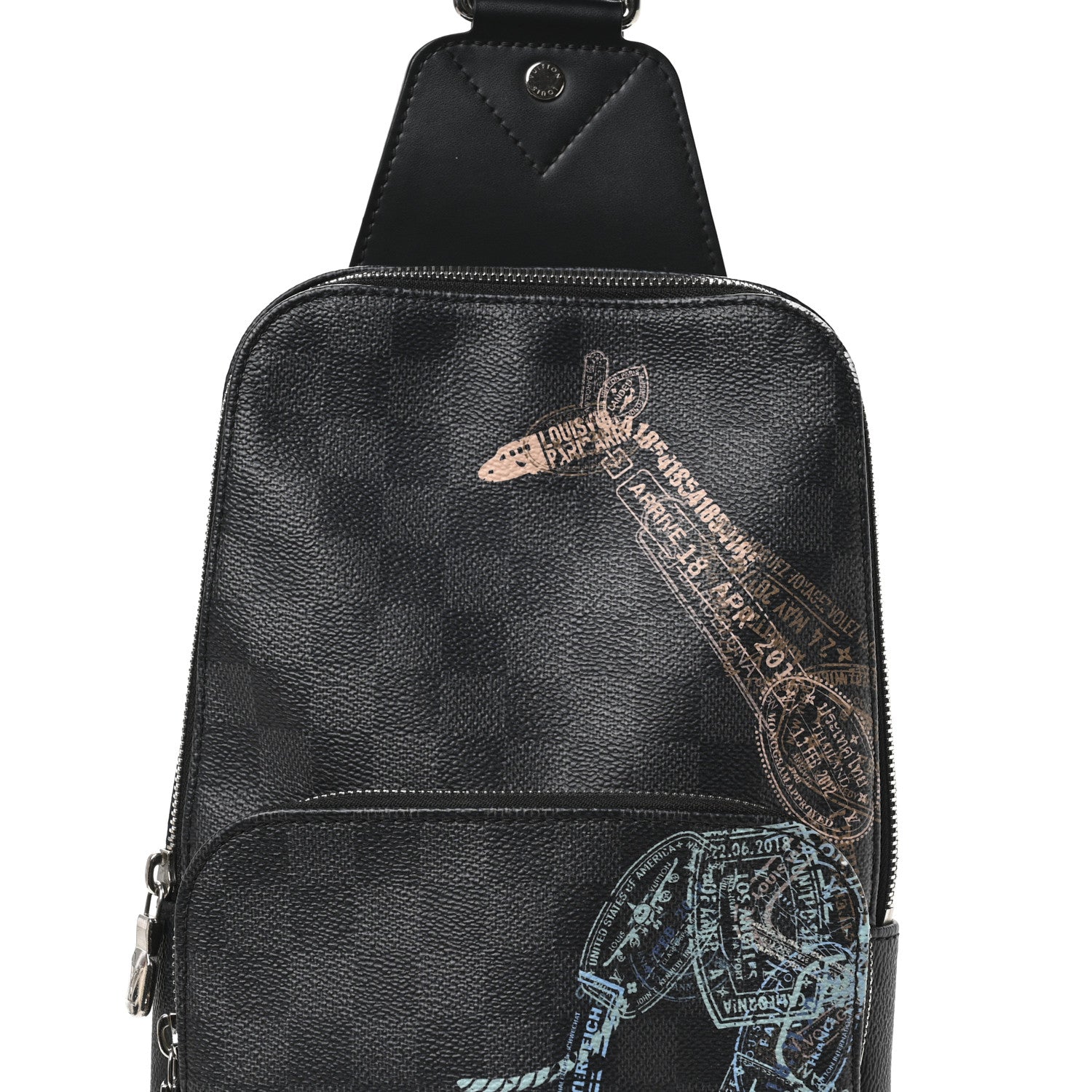 Louis Vuitton Damier Graphite Wild Animals Avenue Sling Backpack 7 of 9
