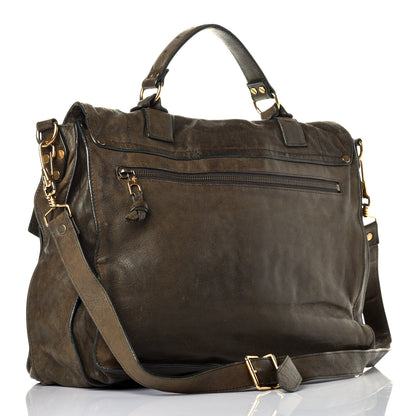 Proenza Schouler Lambskin PS1 Medium Satchel Military 3 of 8