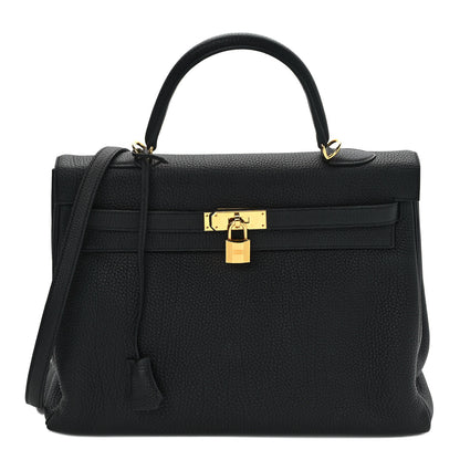 Hermes Togo Kelly Retourne 35 Black 1 of 9
