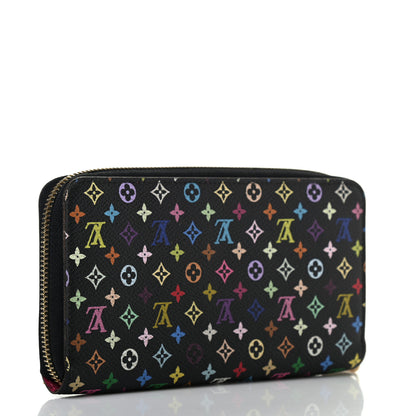 Louis Vuitton Monogram Multicolor Zippy Wallet Black Grenade 3 of 7