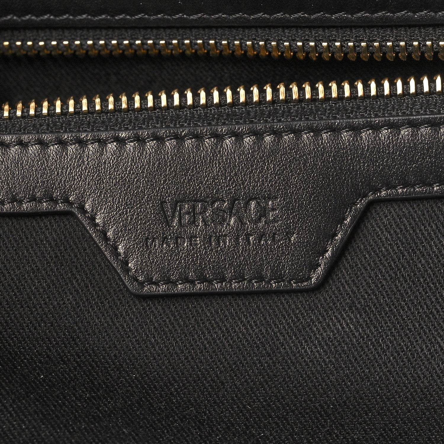 Versace Calfskin Greca Goddess Tote Bag Black 6 of 9