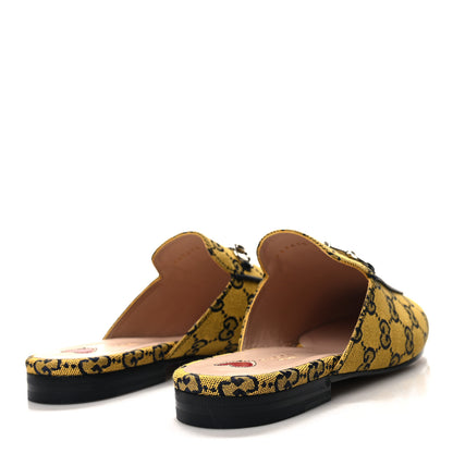 Gucci Monogram Multicolor Malaga Kid Horsebit Womens Princetown Slippers 40.5 Yellow Blue 4 of 9