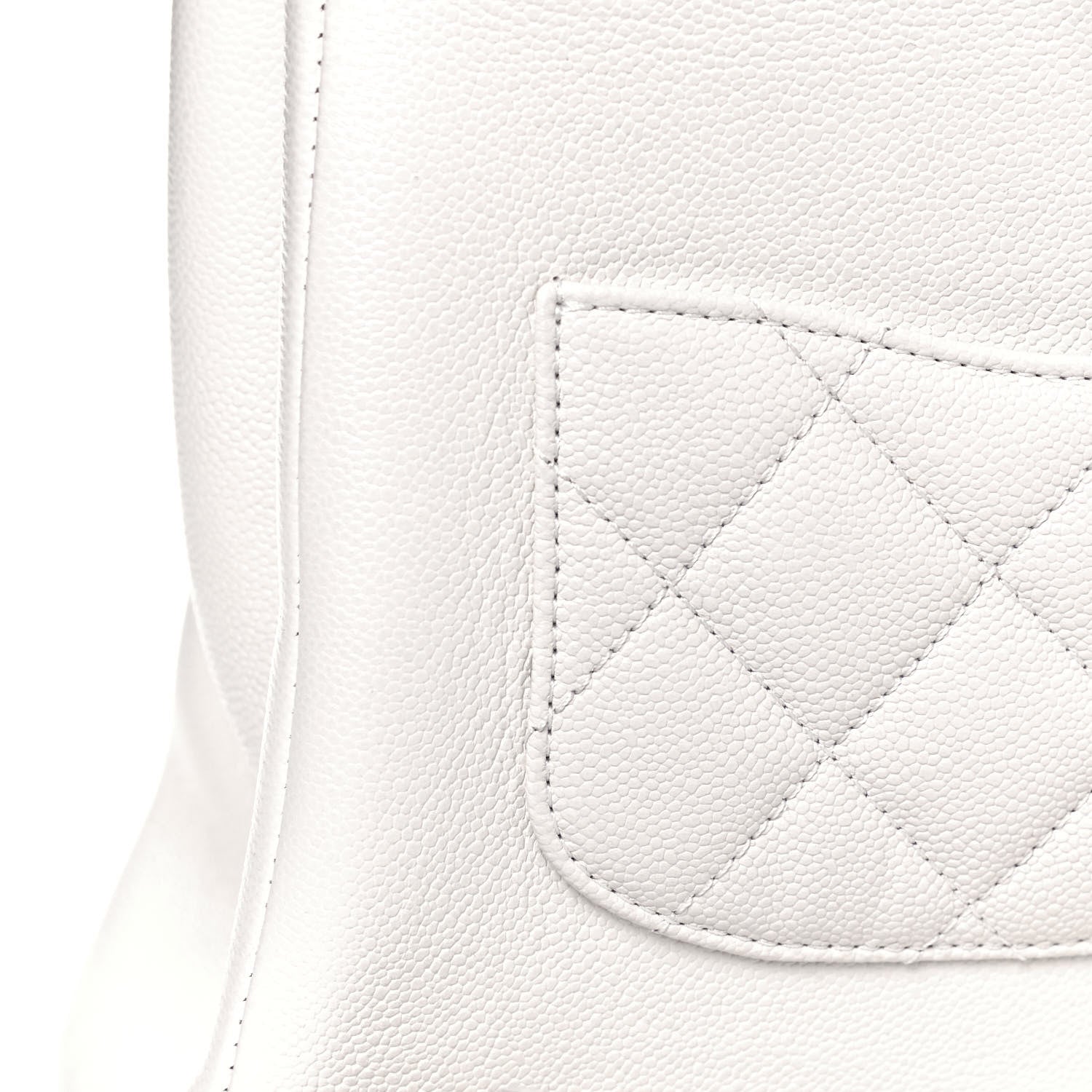 Chanel Caviar Quilted Business Affinity Backpack White 13 of 14