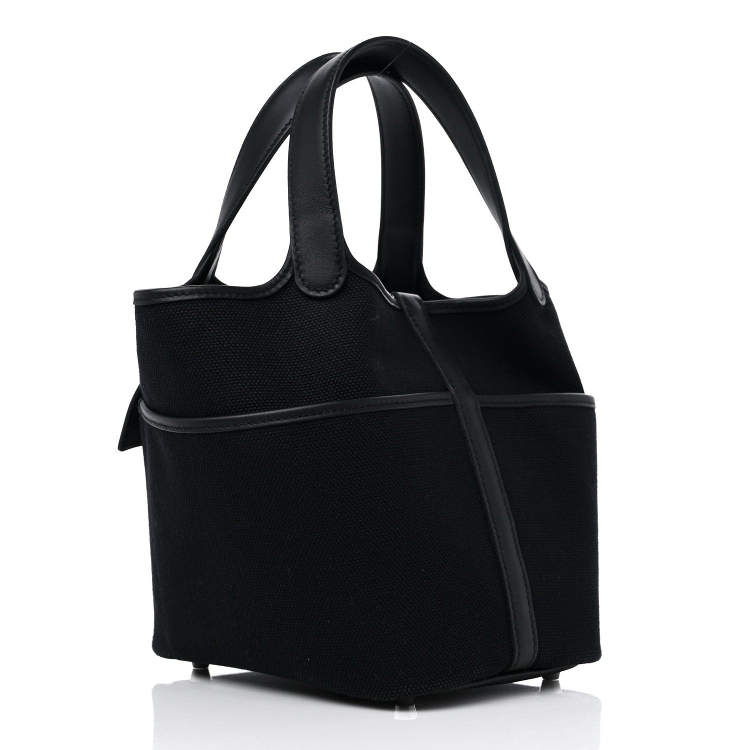 Hermes Toile Goeland Swift Cargo Picotin Lock 18 Black 3 of 10
