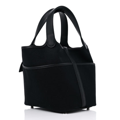 Hermes Toile Goeland Swift Cargo Picotin Lock 18 Black 3 of 10