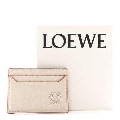 Loewe Soft Grained Calfskin Anagram Card Holder Light Oat 8 of 8