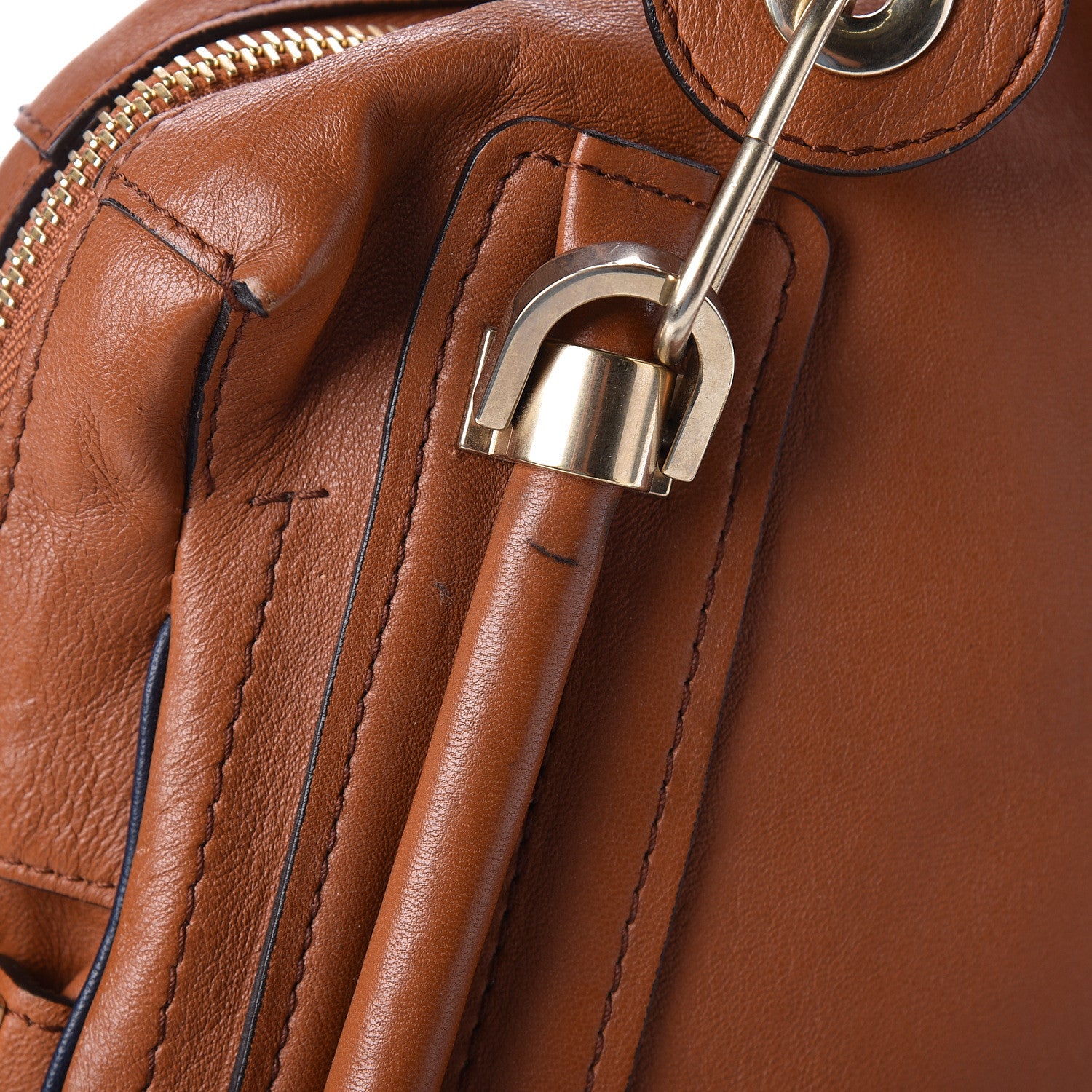 Chloe Sheepskin Medium Military Paraty Armagnac 9 of 12