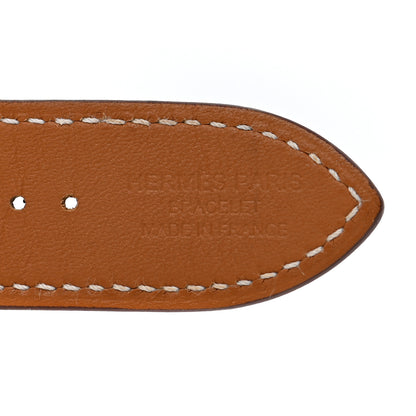 Hermes Barenia 44mm Apple Watch Single Tour Band Fauve 3 of 12