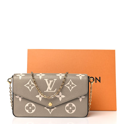 Louis Vuitton Empreinte Monogram Giant Felicie Pochette Tourterelle Creme 10 of 10