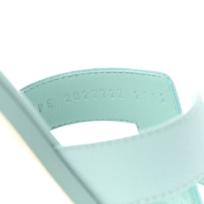Hermes Epsom Oran Sandals 37 Vert Embrun 7 of 8