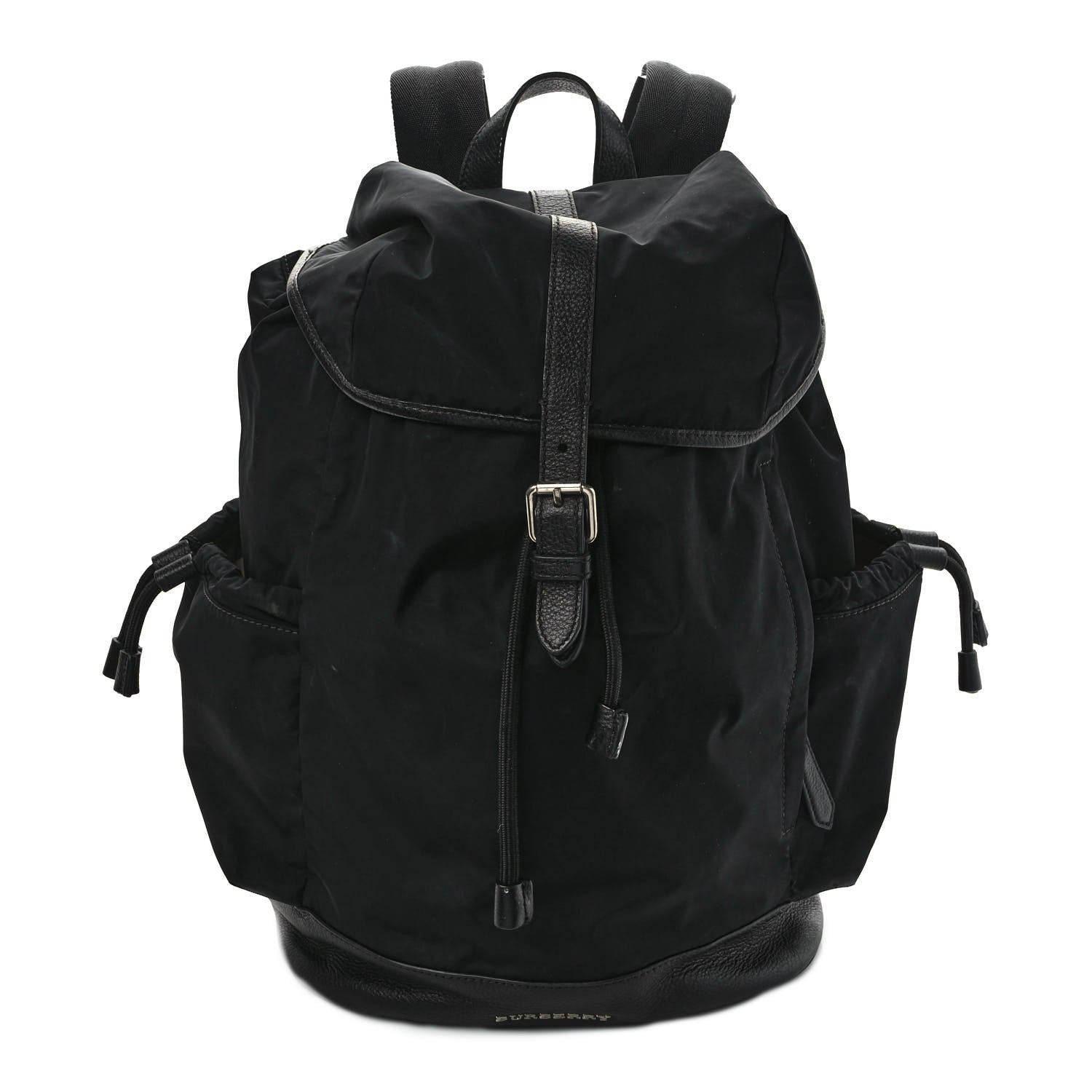 Burberry Nylon Grained Calfskin Watson Diaper Bag Black 1 of 15