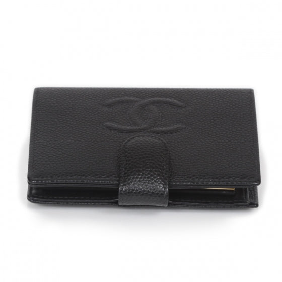 Caviar Bi-fold Wallet Black