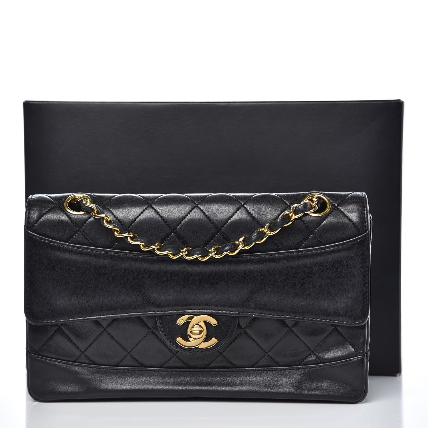 Chanel Lambskin Quilted Small Single Flap Black 16 of 16