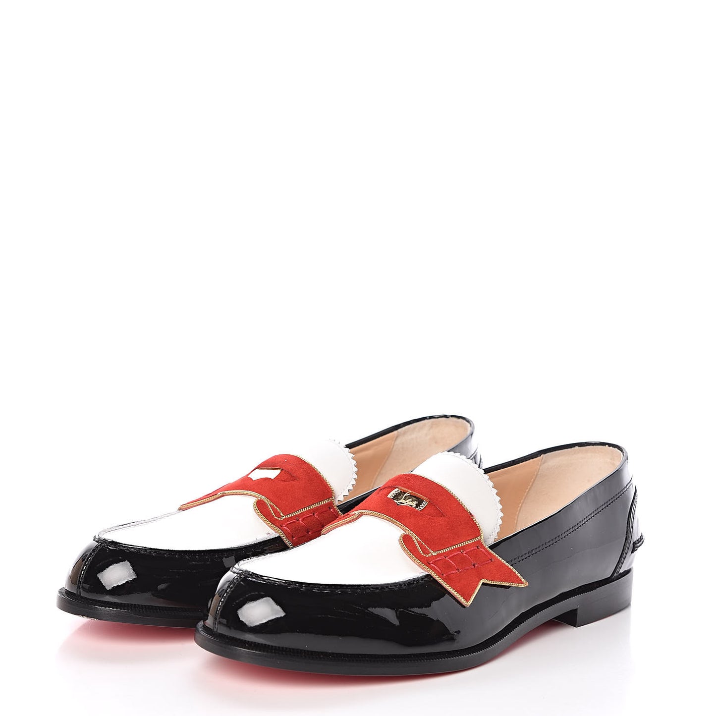 Patent Suede Monana Flats 38 Black