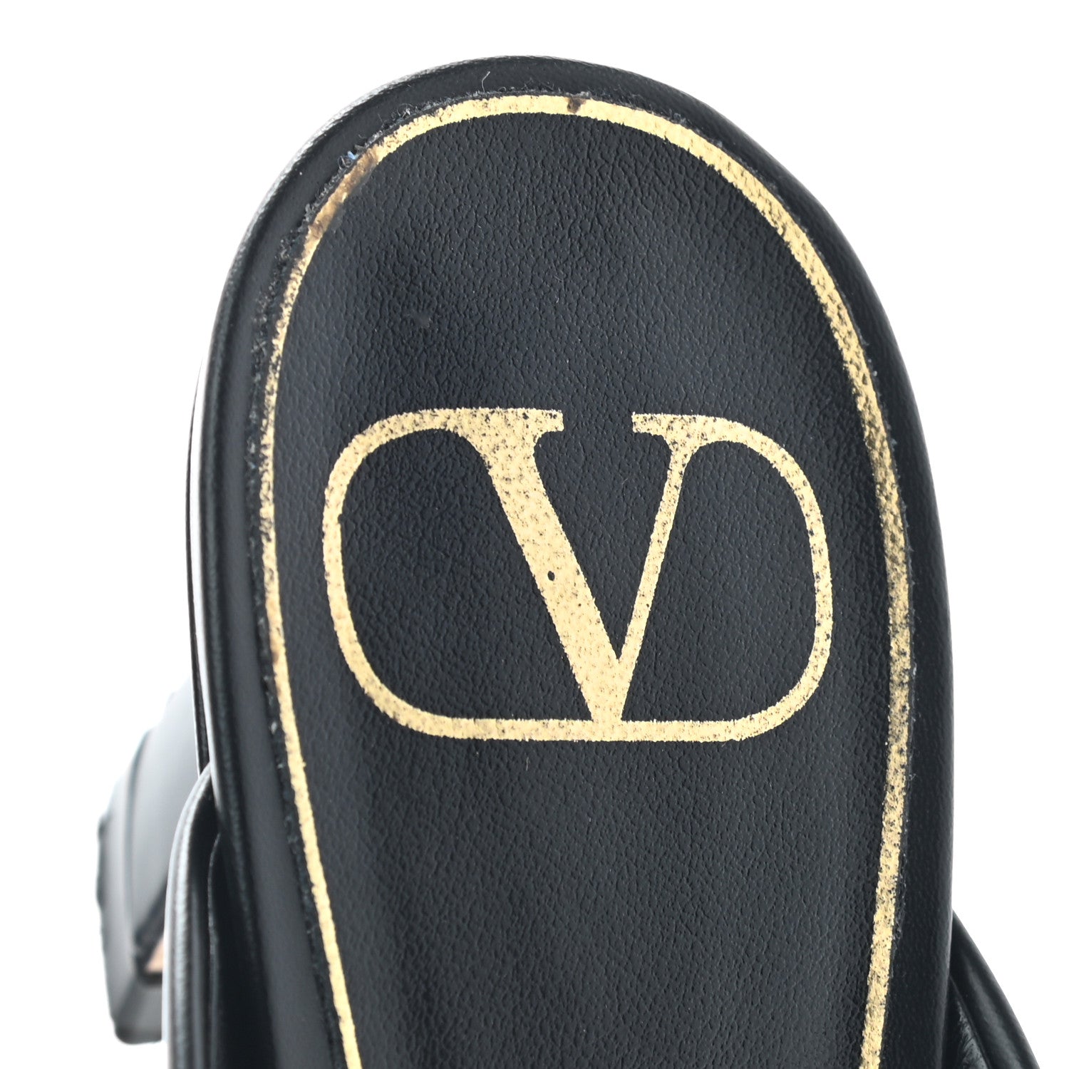 Valentino Garavani Calfskin Roman Stud 65mm Mules 35.5 Black 8 of 10