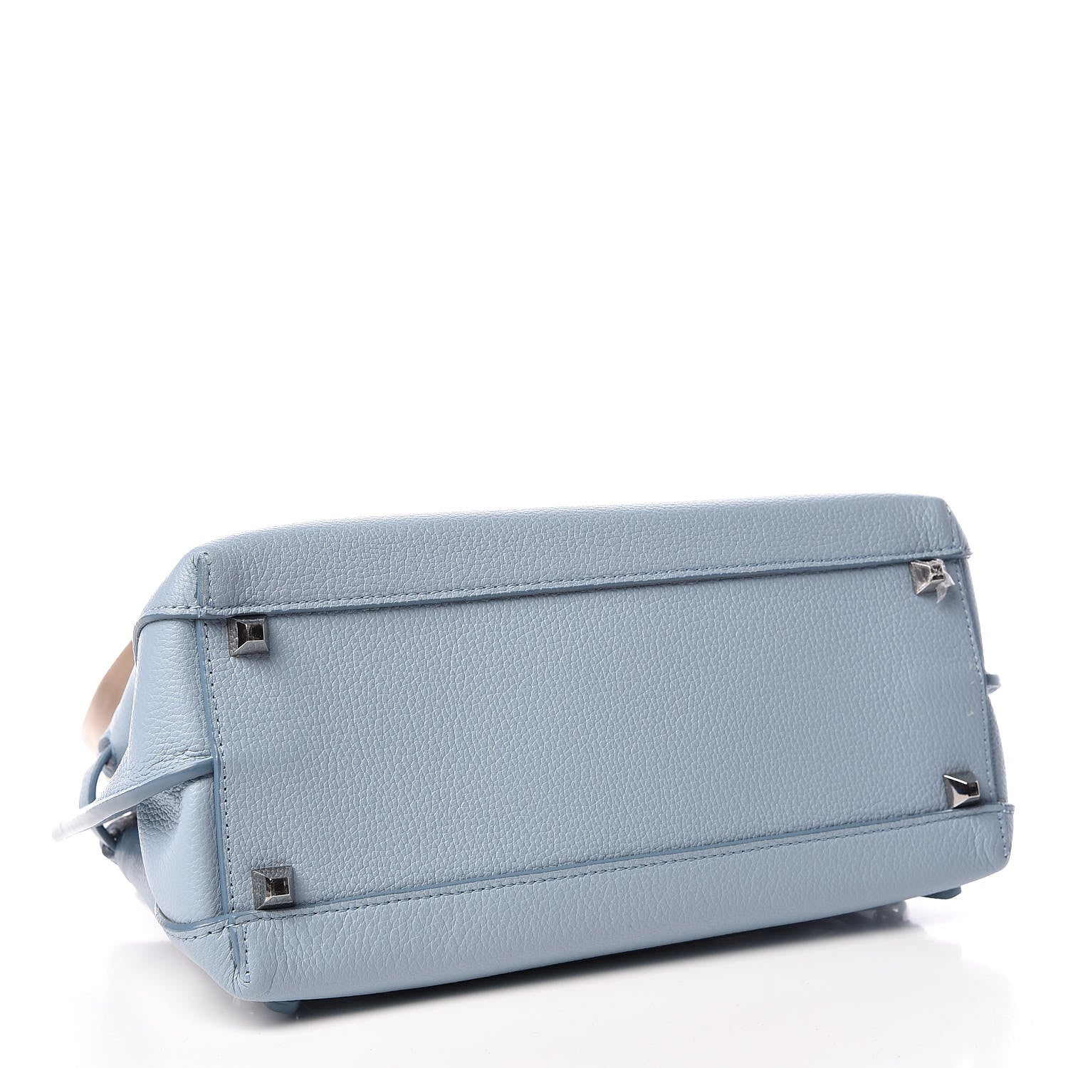MCM Pebbled Calfskin Medium Milla Backpack Sky Blue 4 of 14