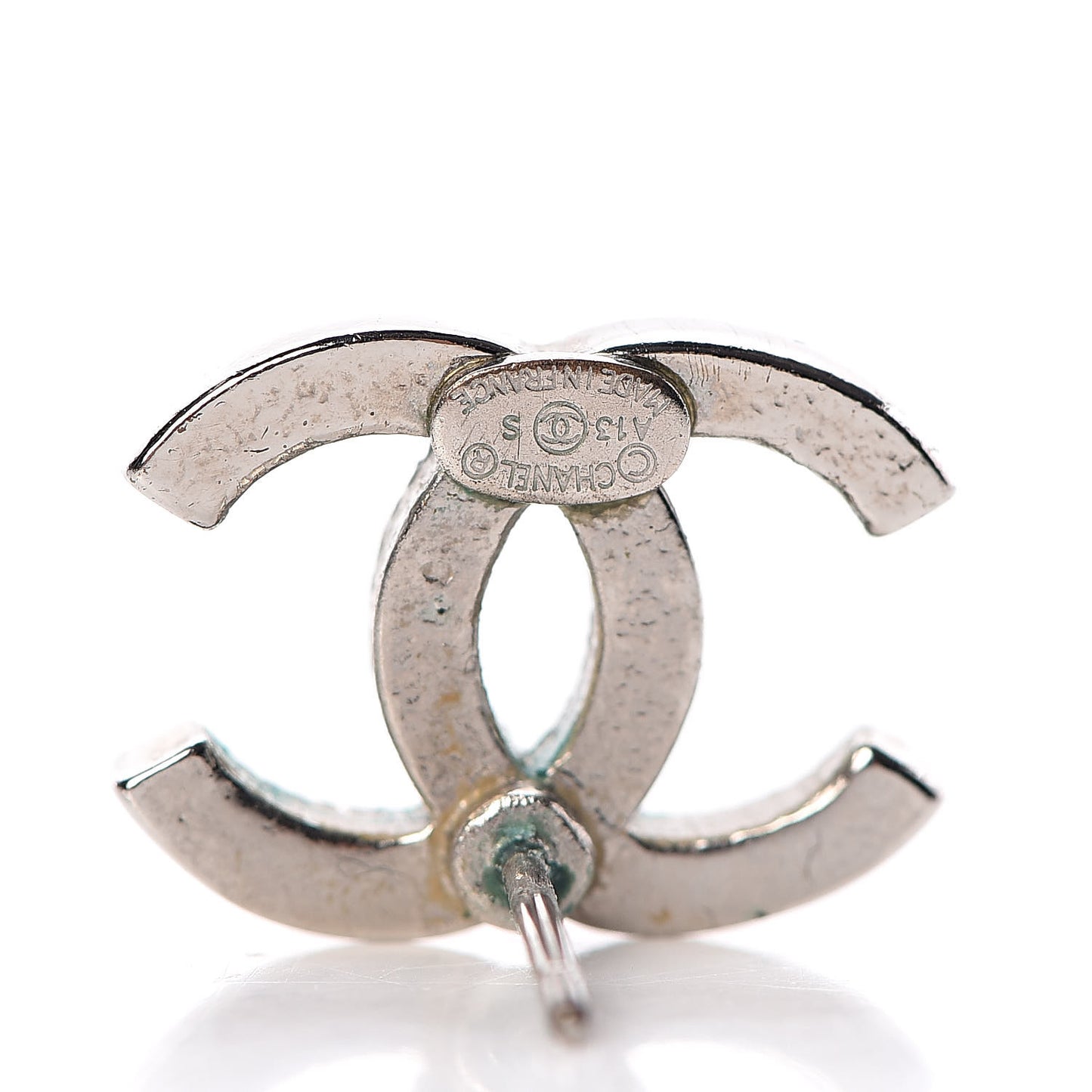 Crystal Timeless CC Earrings Silver