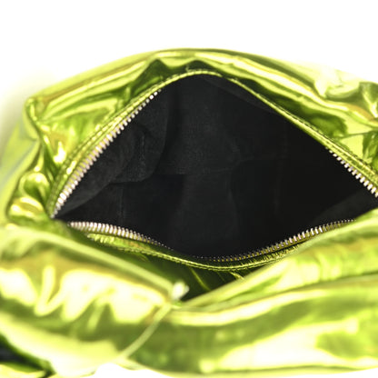 Bottega Veneta Metallic Crushed Calfskin Mini Jodie Chlorophyll 5 of 9
