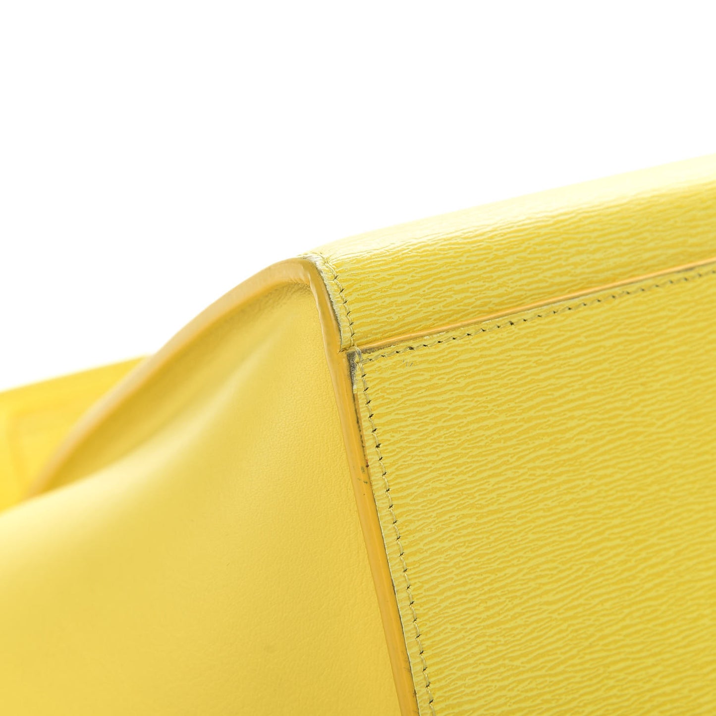 Liege Calfskin Small Trapeze Fluo Yellow