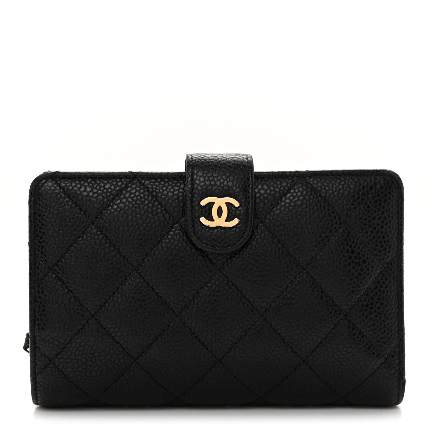Chanel Caviar Quilted Zipped Pocket Wallet Black 1 of 10