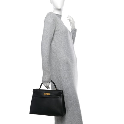 Hermes Box Kelly Sellier 32 Black 2 of 16