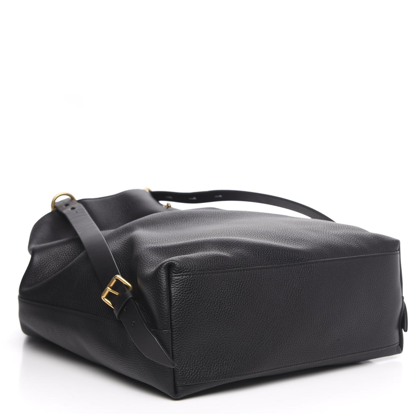 Calfskin Kingsnake Print Drawstring Backpack Black