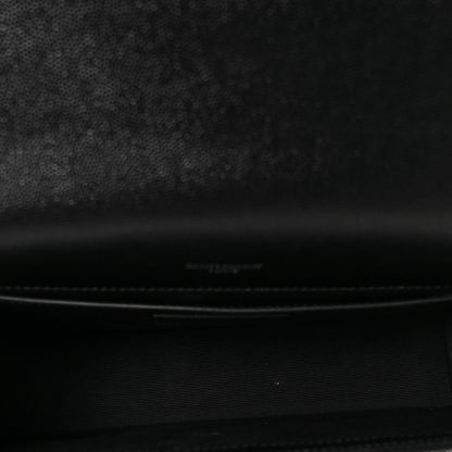 Saint Laurent Grain De Poudre Medium Classic Monogram Kate Tassel Satchel Black 4 of 9