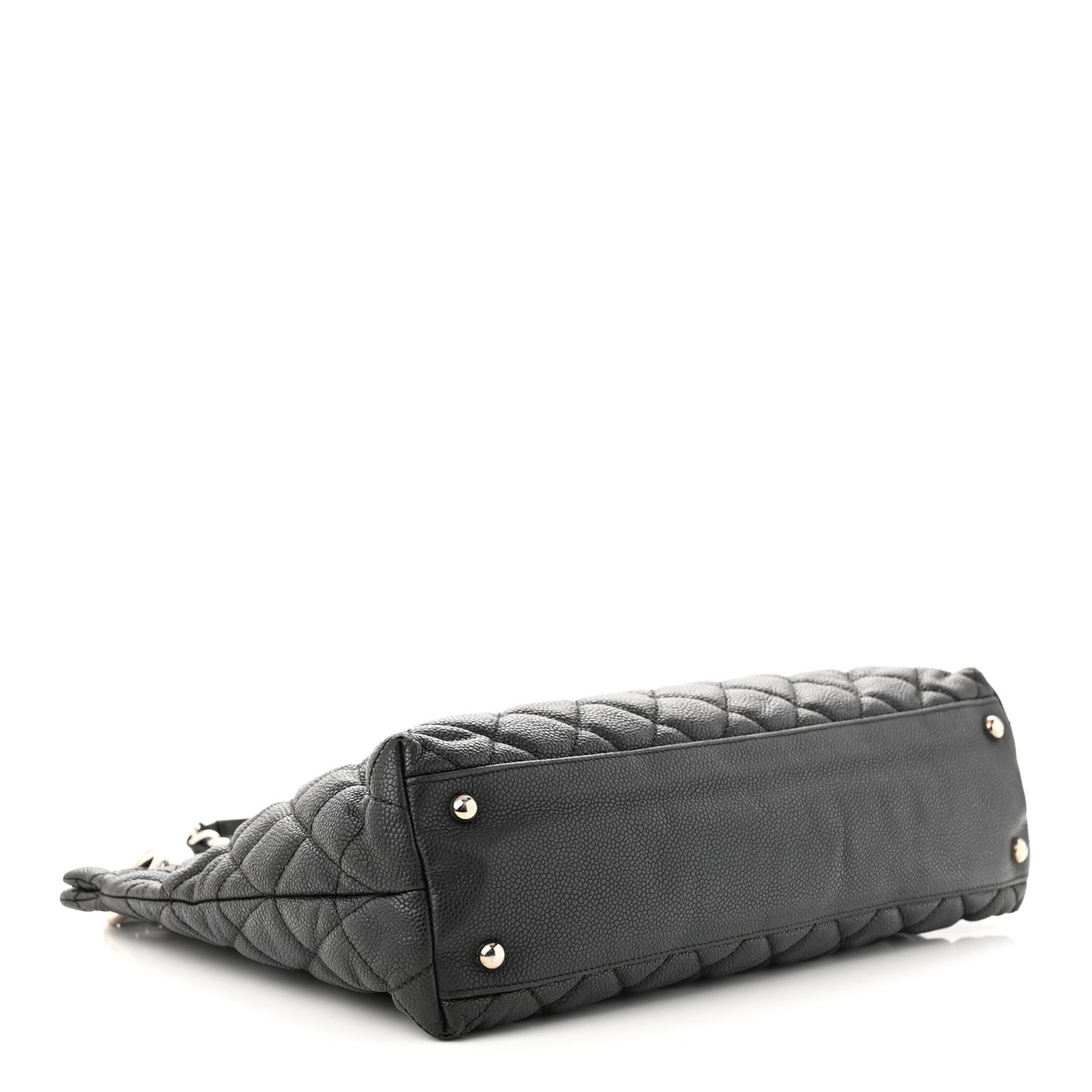 Caviar Quilted Easy Zip Tote Black