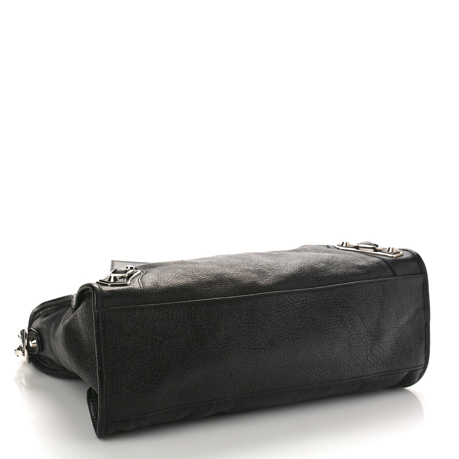 Balenciaga Chevre Silver Metallic Edge Hardware City Black 4 of 13