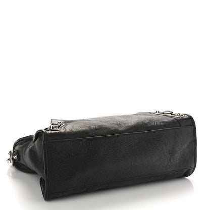Balenciaga Chevre Silver Metallic Edge Hardware City Black 4 of 13