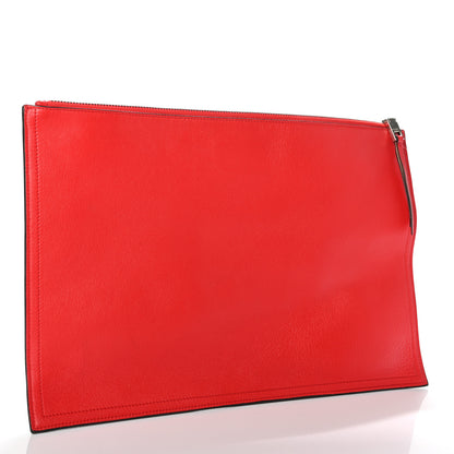 Givenchy Lambskin Large Emblem Pouch Red 3 of 8