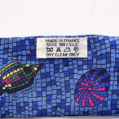Hermes Silk Sea Shells Mosaic Twilly 3 of 5