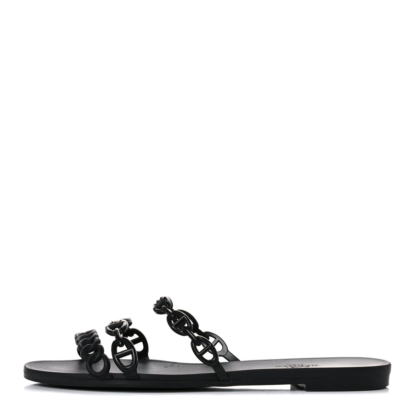 Rubber Chaine d'Ancre Rivage Sandals 39 Black