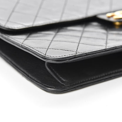 Chanel Lambskin Quilted Medium Single Flap Black 10 of 19
