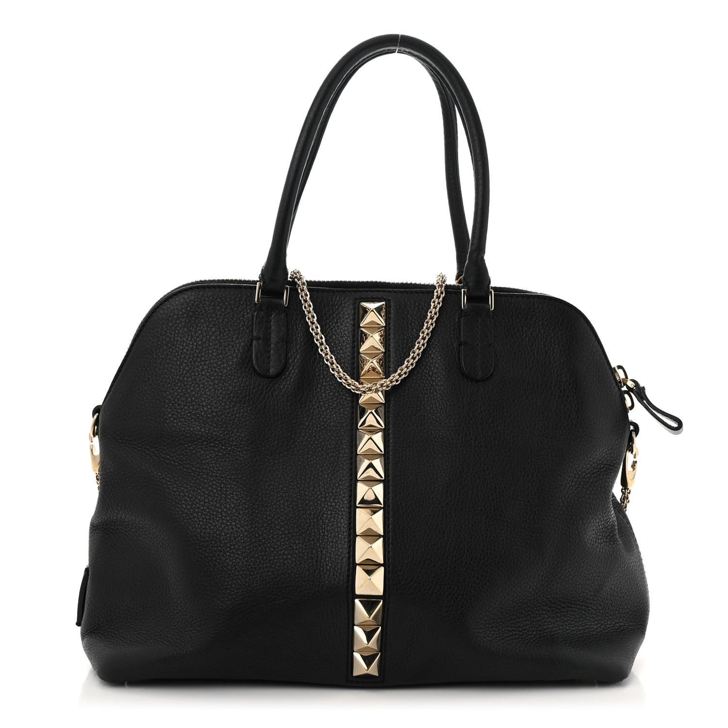Grained Calfskin Va Va Voom Shoulder Bag Black