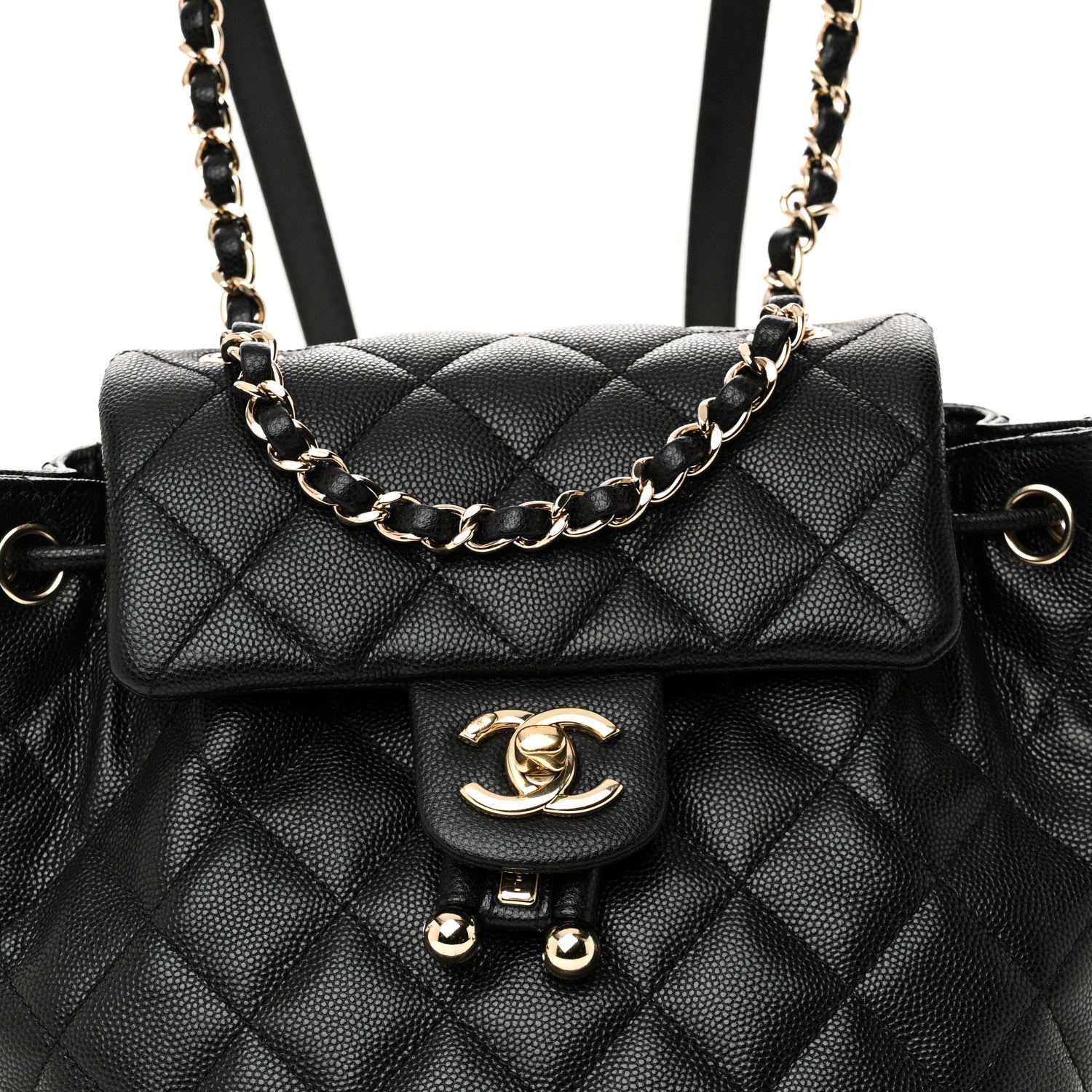 Chanel Caviar Quilted Mini Urban Spirit Backpack Black 8 of 11