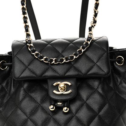 Chanel Caviar Quilted Mini Urban Spirit Backpack Black 8 of 11