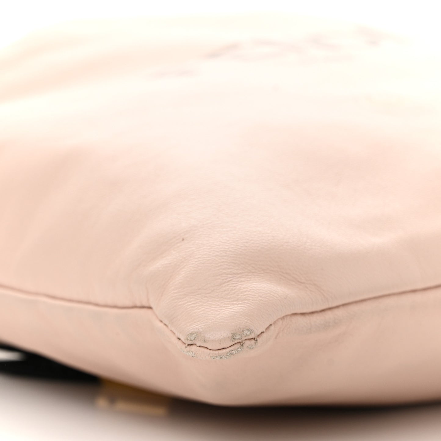 Soft Nappa Logo Small Drawstring Pouch Bag Rosa Quarzo Black