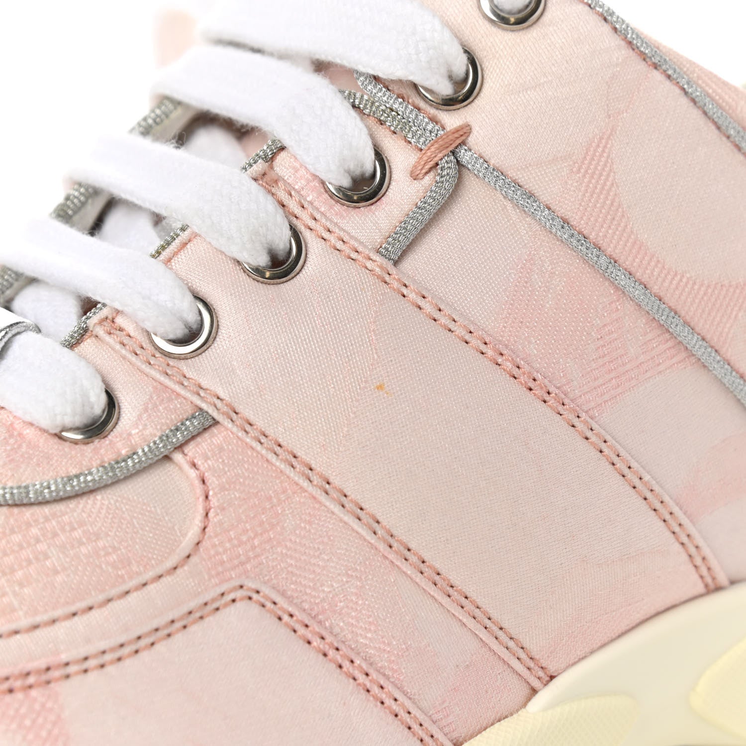 Chanel Canvas Womens Sneakers 39.5 Pink Grey 10 of 11