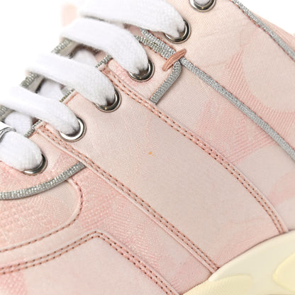 Chanel Canvas Womens Sneakers 39.5 Pink Grey 10 of 11