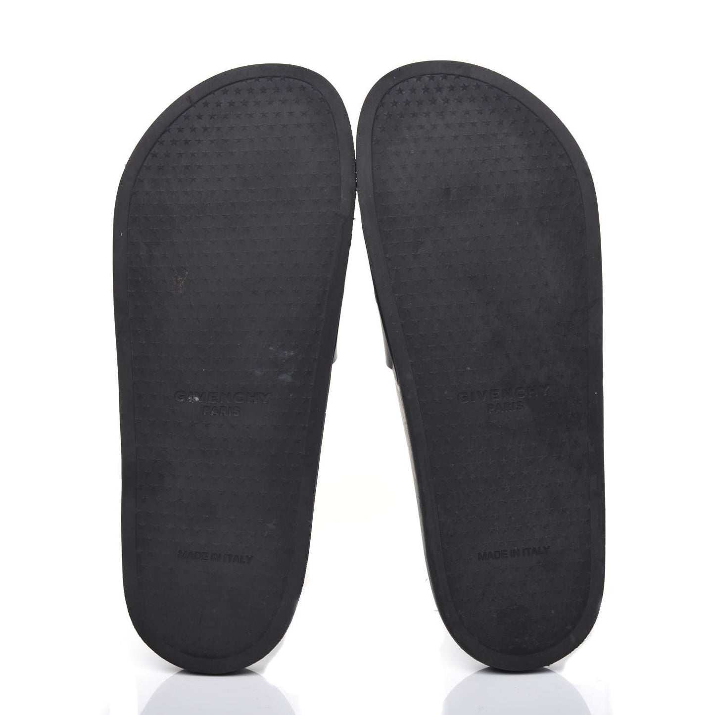 Rubber Logo Pool Slide Sandals 41 Black