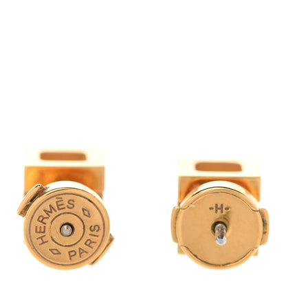 Hermes Gold Plated Cage d'H Earrings 4 of 5
