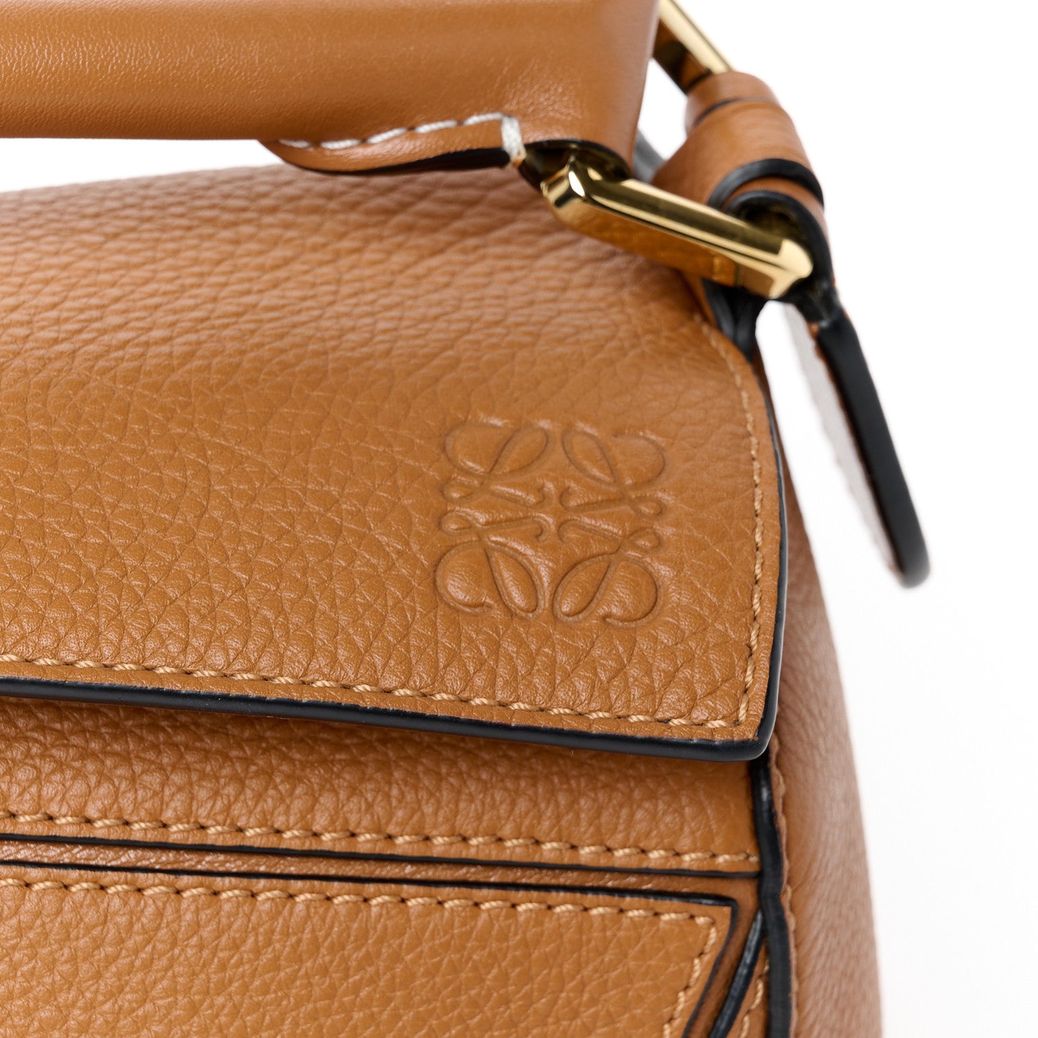 Loewe Calfskin Small Puzzle Bag Tan 7 of 10