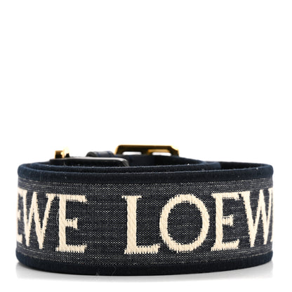 Loewe Calfskin Jacquard Anagram Strap Deep Navy 2 of 9