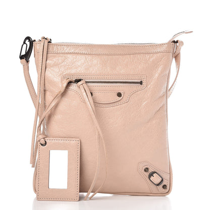 Balenciaga Agneau Classic Hardware Flat Crossbody Rose Aubepine 1 of 7